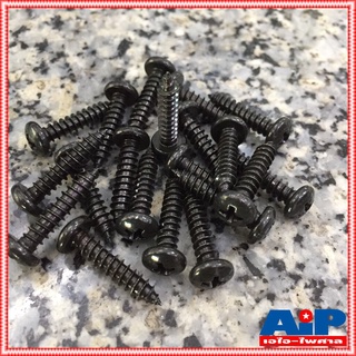 ถุง20ตัว สกรูPHดำ 8X3/4" สกรูเกลียวปล่อย น็อตเกลียวปล่อย น็อต น็อตดำเกลียวปล่อย3/4นิ้ว สกรูดำ3/4นิ้ว สกรูดำ สกรูดำเกล...