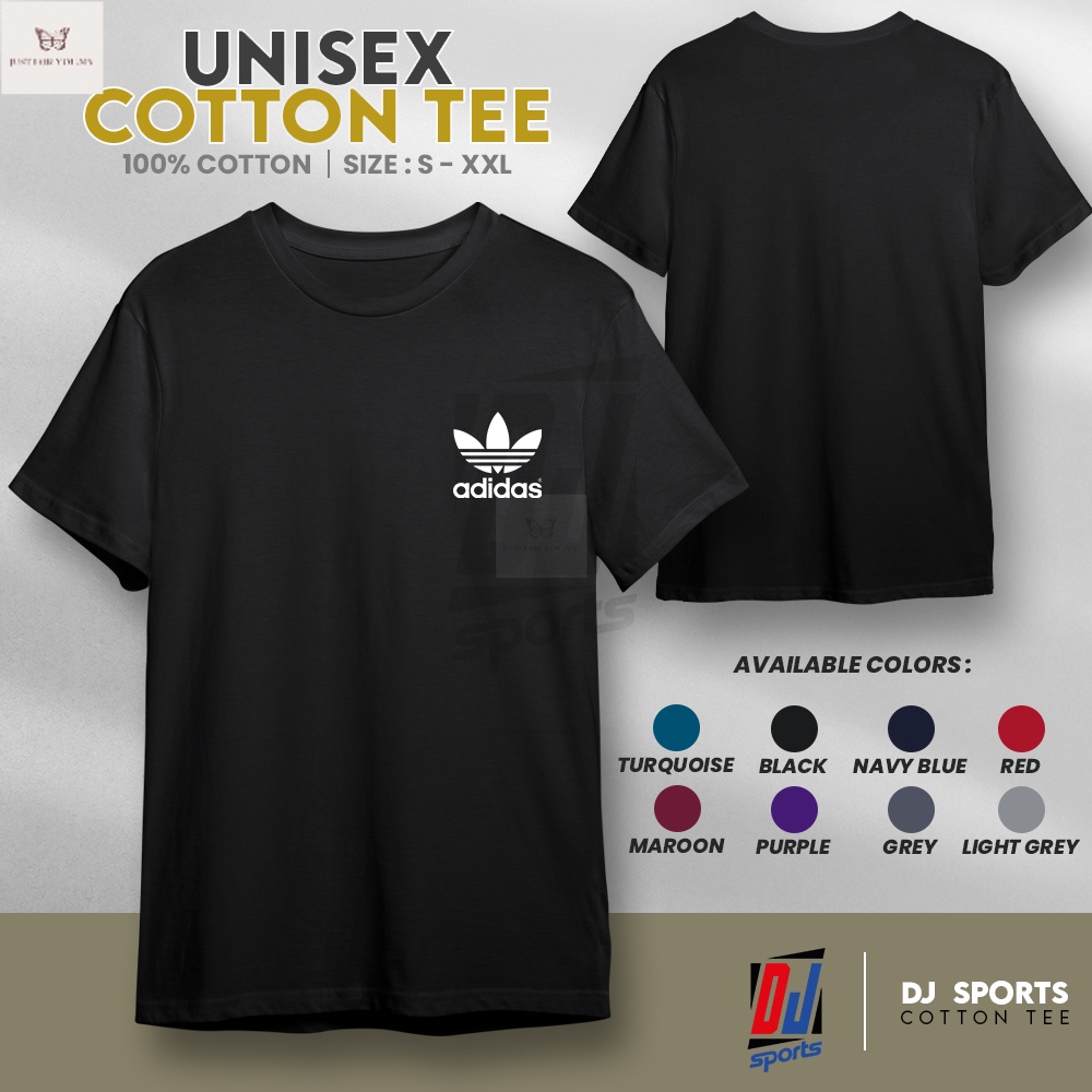 DJ Sport 100% Cotton 185gsm เสื้อยืดแขนสั้น Unisex / Sport TEE( Size : S-2XL )