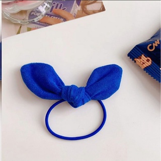 ยางมัดผมน่ารัก สไตล์เกาหลี Klein Blue - Bowknot Hair Ring