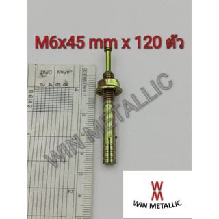 พุกตะปู MR เบอร์ M6x45 mm แพ็คกล่อง จำนวน 120 ตัว