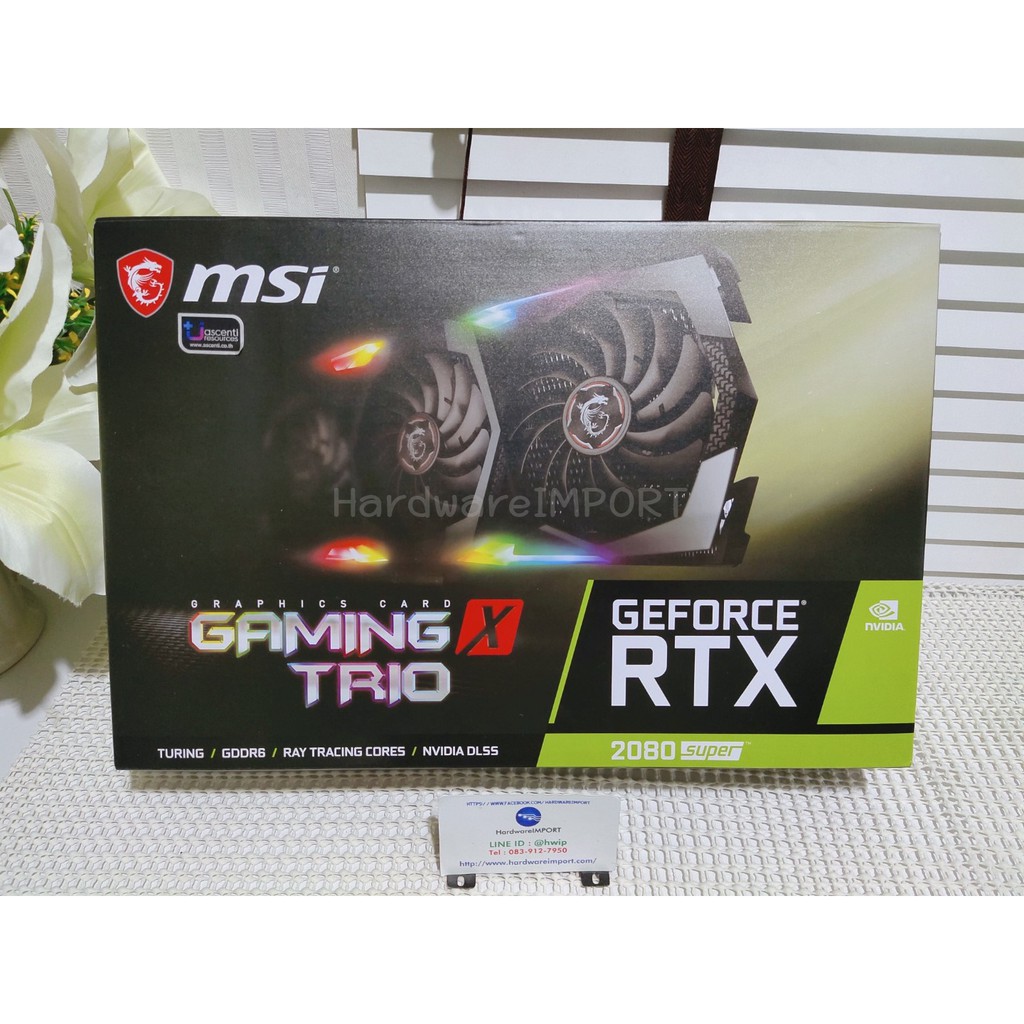 MSI RTX2080 Super GamingX TRIO RGB การ์ดจอเล่นเกมส์