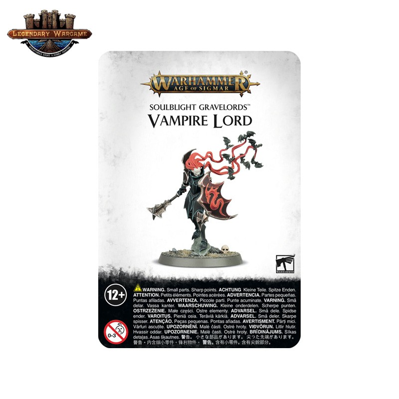 [200Aพร้อมส่ง] WARHAMMER AOS: SOULBLIGHT GRAVELORDS: VAMPIRE LORD โมเดลเกมสนามจำลอง
