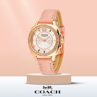 COACH รุ่น14501753 นาฬิกาข้อมือผู้หญิง นาฬิกาcoach นาฬิกาสายหนัง นาฬิกาข้อมือผู้หญิงของแท้100% นาฬิกาแบรนด์เนม C005