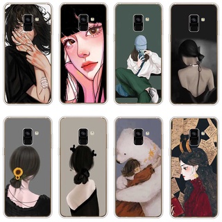 Samsung Galaxy A8 plus 2018 A6 2018 plus เคส TPU นิ่ม ซิลิโคน ป้องกัน เคสโทรศัพท์