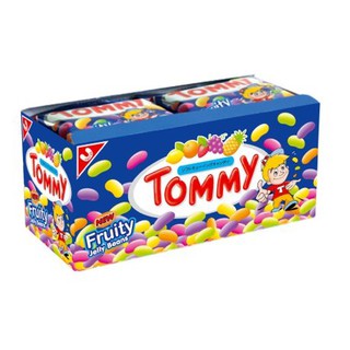 TOMMY ลูกอมเคี้ยวหนึบ  12 ห่อลูกอมเคี้ยวหนึบ ตราทอมมี่ อร่อย หอม ในถุงเดียว