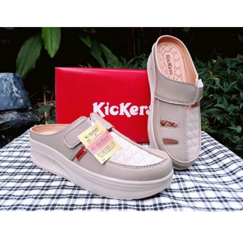 Wedges KICKERS ผู้หญิง ST04 // รองเท้าแตะ Slop WEDGES KICKERS ST04 // WEDGES Slop KICKERS WEDGES KIC