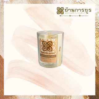 [ANC001-055]บ้านการบูร เทียนหอม กลิ่น สน Baankaraboon Aromatic Natural Candle Pine Scent