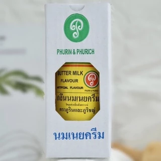 กลิ่นนมสดฮอกไกโด กลิ่นผสมอาหาร ตราภูรินภูริชญ์ สำหรับขนม เค้ก เบเกอรี่ เครื่องดื่ม