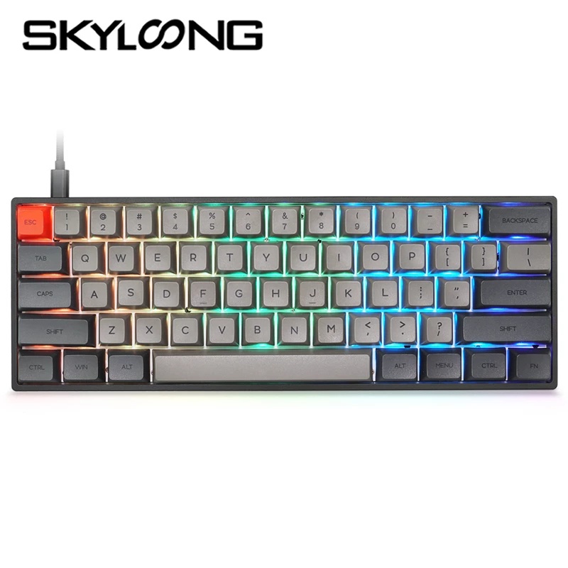 Epomaker SK61S คีย์บอร์ด gaming mechanical keyboard RGB Bluetooth 2 โหมด 68 Keys Gateron Optical Switch Hot Swap