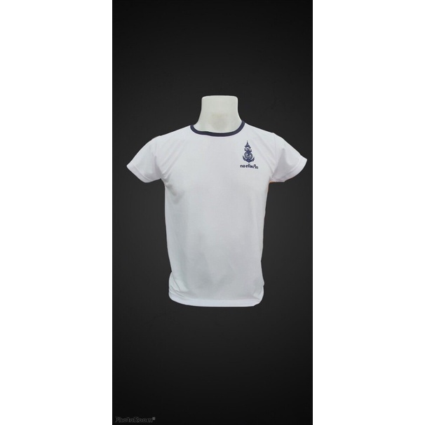 เสื้อน๊อตทหารเรือ แบบผ้ายืด สกรีนลาย กองทัพเรือ