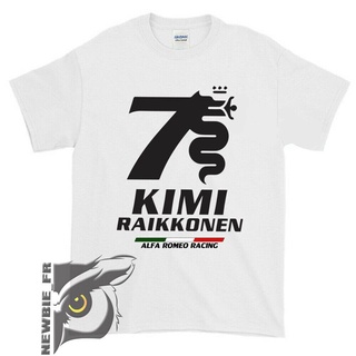 เสื้อยืด พิมพ์ลาย Kimi Raikkonen Alfa Romeo Racer สําหรับผู้ชาย