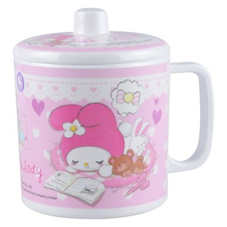 แก้วน้ำ ถ้วยหูมีฝา SUPERWARE MY MELODY SWEET DREAM 4 นิ้ว อุปกรณ์บนโต๊ะอาหาร ห้องครัวและอุปกรณ์ MUG WITH LID SUPERWARE M