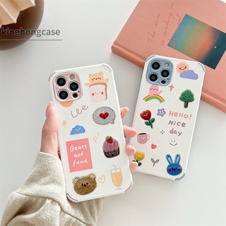 เคสซิลโคน Samsung A52 A32 A72 A12 A20S A02S A50 A10S J7 Prime A51 J2 Prime A10 A125 A30 A50S A30S A20 M40S M10 M10S A205 M02S A025 F02S A305 M12 F12 OPPO A15 A15S A54 A7 A5S A12 A9 A5 A53 A33 2020 Small Animals Pattern Precise Hole Phone Case