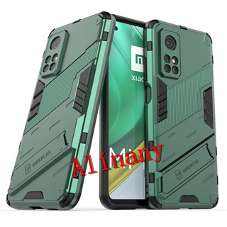 เคส Xiaomi Mi 10T / Mi 10T Pro Case Shockproof พลาสติกแบบแข็ง Armor Kickstand Phone Casing Xiaomi Mi 10T Mi10T Pro 5G Back Cover