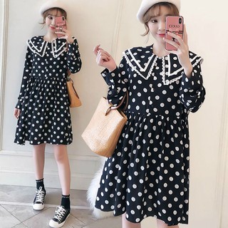 เดรส Polka Dot สุดน่ารัก XL-4XL