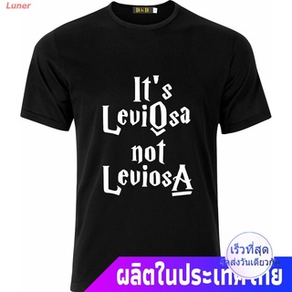 Luner ลีวายส์ เสื้อยืดลำลอง เสื้อยืดพิมพ์ลาย Leviosa Not Leviosa Harry Potter สําหรับผู้ชาย levis Mens Womens T-shirt