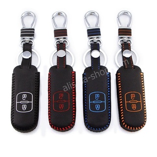 ซองหนังแท้ ใส่กุญแจรีโมทรถยนต์ Mazda 2,3/CX-3,5 Smart Ket รุ…