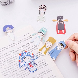 ที่คั่นหนังสือแบบจีน สไตล์จีน Classic Peking Opera Bookmark Set Q Edition Facebook Classic Huadan เครื่องเขียนและเครื่องเขียน 7 ชิ้น