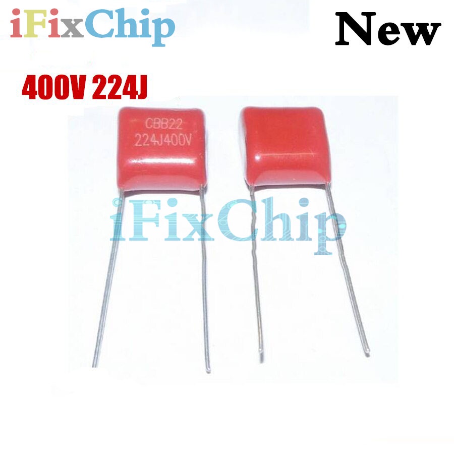 20PCS 400V224J 400V 0.22UF 220NF 400V 224J 224 CBB P10 ตัวเก็บประจุฟิล์มโพรพิลีน