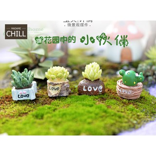 [MC346] ตุ๊กตุ่นจิ๋ว กระบองเพชร LOVE 🌵 (1 ต้น ราคา 18 บาท | 1 เซต (4 ต้น) ราคา 60 บาท)