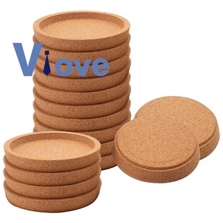 Round Cork Coasters for Drinks,4 Inch Absorbent Round Cork