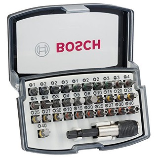 ฺBOSCH ชุดไขควงสำหรับสว่านไร้สาย 32ตัวชุด 2607017359