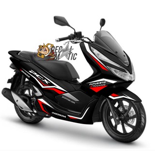 สติกเกอร์ตัด PCX สีดํา - CSPC12