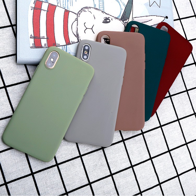 Iphone 6/6s #I6plus/6sPlus #I7plus/8plus #I7/8 #IphoneXR #IphoneXS  เคส tpu สีพาสเทล