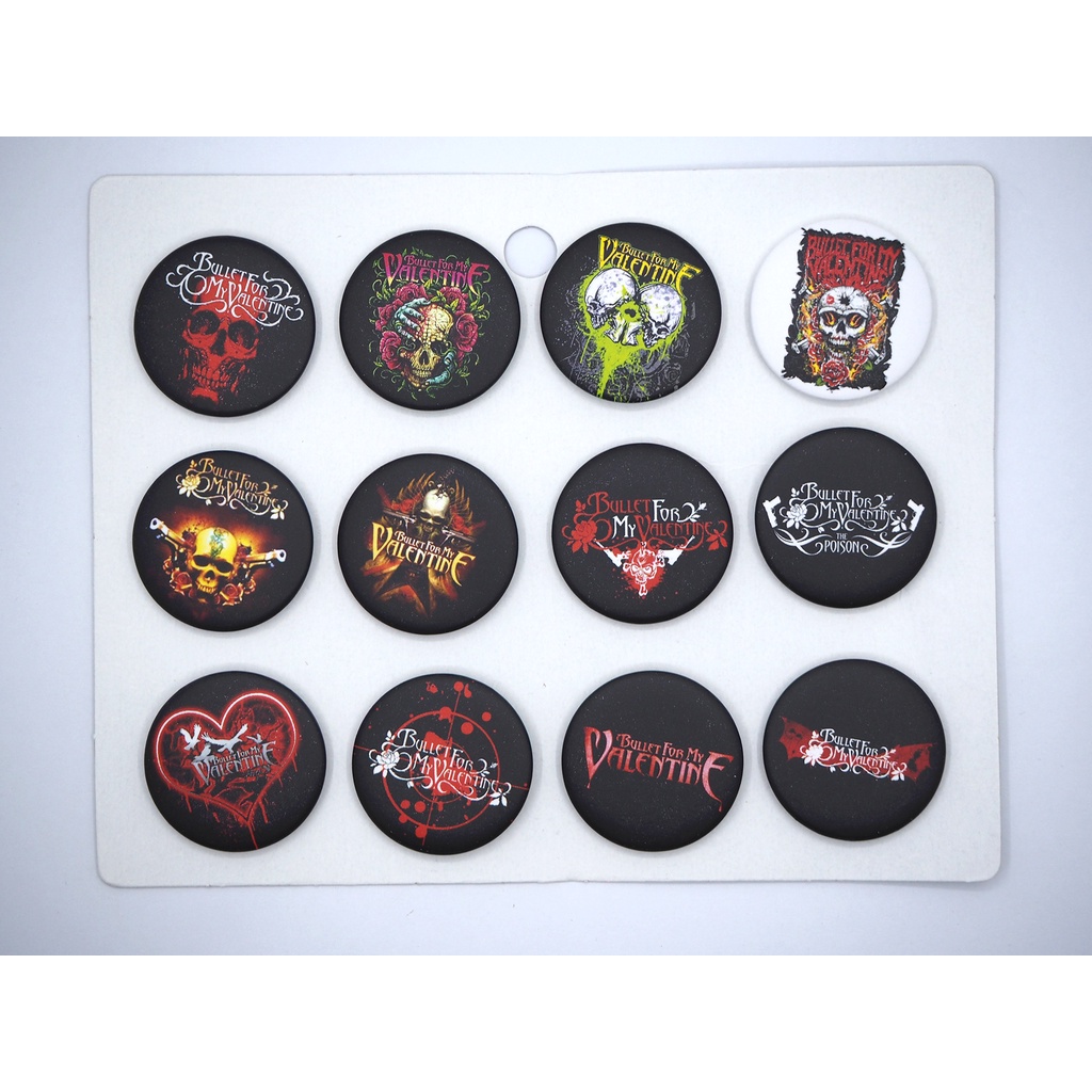 เข็มกลัด Bullet for My Valentine บูเลตฟอมายวาเลนทาย (Badge Set)