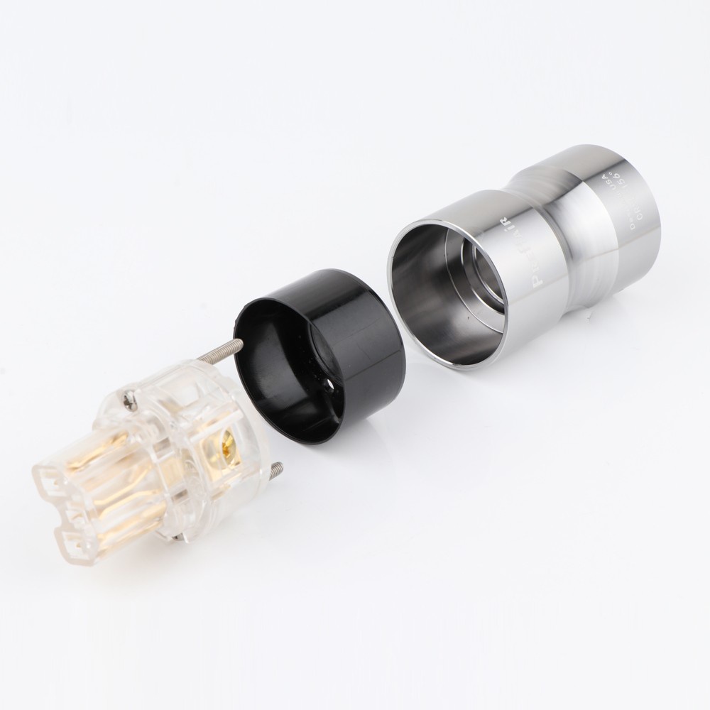 Male Female Power Plug 24K Gold & Rhodium Plated HIFI EU Schuko Power Connector For DIY Audio Equipment From Ddmyhome, $8.51