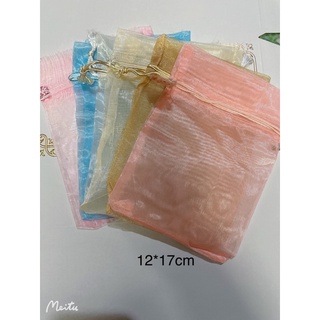 ใบละ5บาท ถุงผ้าแก้วไทย 12*17คุณาพดี แพ็คละ100ใบ
