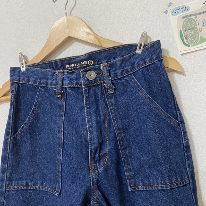 กางเกงยีนส์เอวสูง M Apparel.story IG [Used Once]