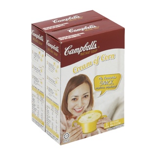 แคมเบลล์ ครีมข้าวโพดกึ่งสำเร็จ 66 กรัม x 2 กล่อง Campbells Instant Soup Cream Of Corn 66 g x 2 pcs