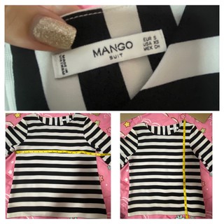 เสื้อ MANGO ลายทางสีดำ-ขาว