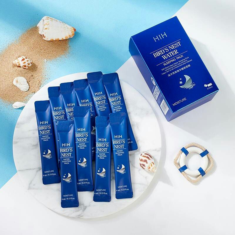 พร้อมส่งสนใจสั่งเลยHih หน้ากากรังนกให้ความชุ่มชื้นควบคุมความมันHih Ocean Bird 's Nest Essence Sleepi