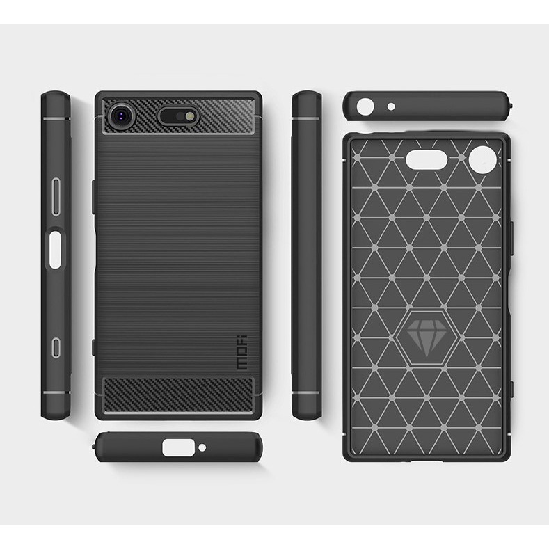Sony XZ1 / XZ1 Compact / XZ2 / XZ2 Compact / XZ2 เคสโทรศัพท์กันกระแทกลายคาร์บอนพรีเมี่ยม - MOFI ของแ