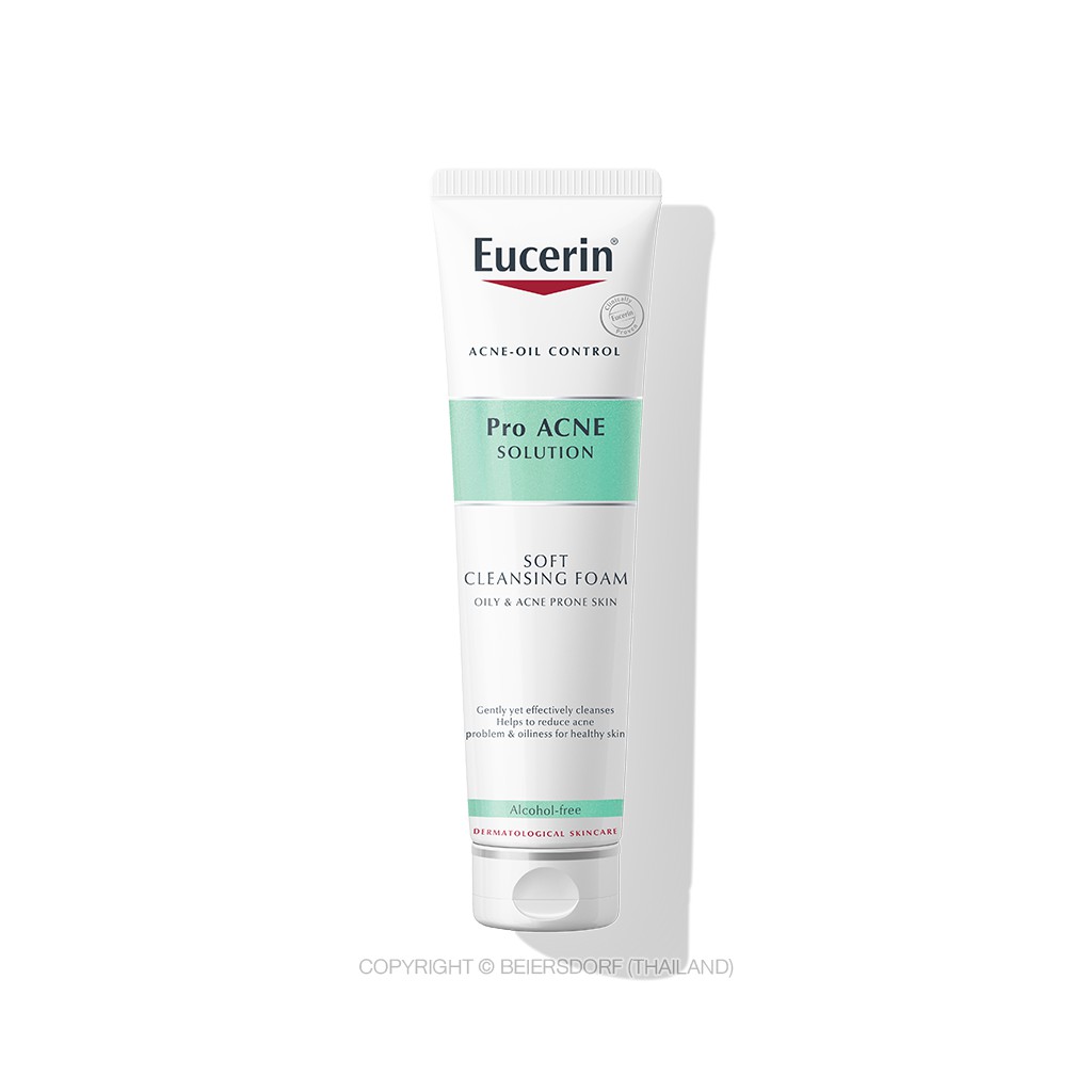 Eucerin Pro Acne Solution Soft Cleansing Foam 150G (ยูเซอริน โฟมล้างหน้า  ลดปัญหาสิว ลดผิวมัน รอยดำ รอยแดง) | Shopee Thailand
