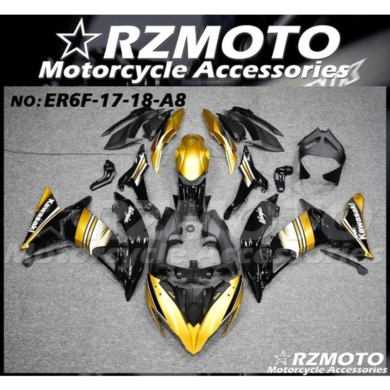 ชุดแฟริ่ง kawasaki ninja 650 ER6Fปี2017-2018 จำหน่ายชุดสีนินจา 650 ปี 17-19ชุดแฟริ่ง bigbike ทุกรุ่น