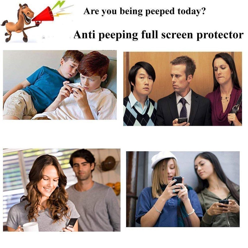 ฟิล์มกระจก เต็มจอ ใช้สำหรับ iPhone กันมองกันเสือก for iPhone 17 16 15 14 13 13 Pro Max 12 Pro Max 7 8 Plus X XR XS Max - รูปที่ 6
