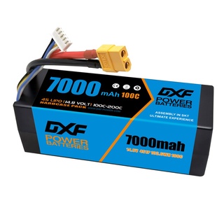 DXF 7000mah 7.4V (2S) / 11.1V (3S) /  14.8V (4S) 100C-200C hardcase  แบต ลิโพ รถ บังคับวิทยุ