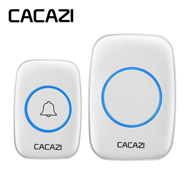 CACAZI Wireless Doorbell Waterproof 300M Remote A10 CALL EU Plug smart DoorBell 110v-220V 1 button 1