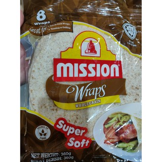 Mission 8 WRAPS WHOLEGRAIN 360g