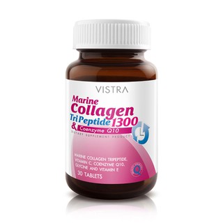 Collagen Tri Peptide 1300 Vistra Marine 30 เม็ด