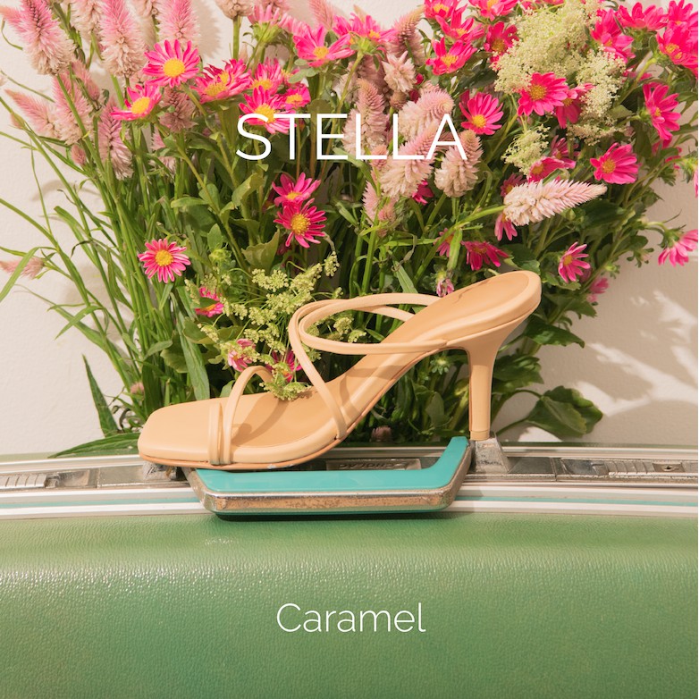 (พร้อมส่ง/ตรงไซส์) Kaleofficial รองเท้าส้นสูง 3 นิ้ว รุ่น Stella สี Caramel