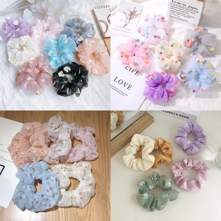 [Ready to ship] COD headband, Korean hair band donut hair band, donut hair band, hair band, hair band, headband, cute hair band cute hair band daisy net chiffon hair band cloth hair band Rainbow donut hair band