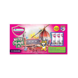 Master Art สีน้ำ 5 มล. 12 สี แถมพู่กัน จำนวน 1 กล่อง