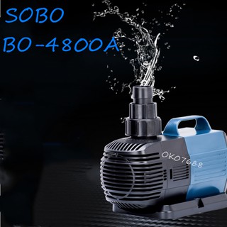 SOBO BO-4800A ปั๊มแปลงความถี่ตู้ปลากรองปั๊มจุ่ม BO-3800A ซีรีส์ปั๊มน้ำเงียบพิเศษบ่อปลาบ่อกรองการไหลเวียน