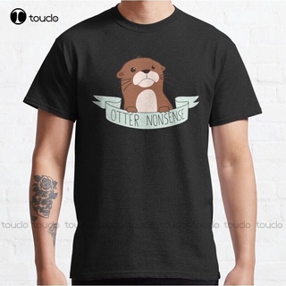 2021 Otter Nonsense เสื้อยืดลําลองสําหรับผู้ชายผ้าฝ้ายแขนสั้นคอกลมพิมพ์ลาย S 5Xl