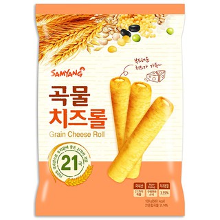 ซัมยังขนมธัญพืชอบกรอบสอดไส้ครีมชีส 80กรัม Samyang Cereal Snack Filled with Cream Cheese 80g.