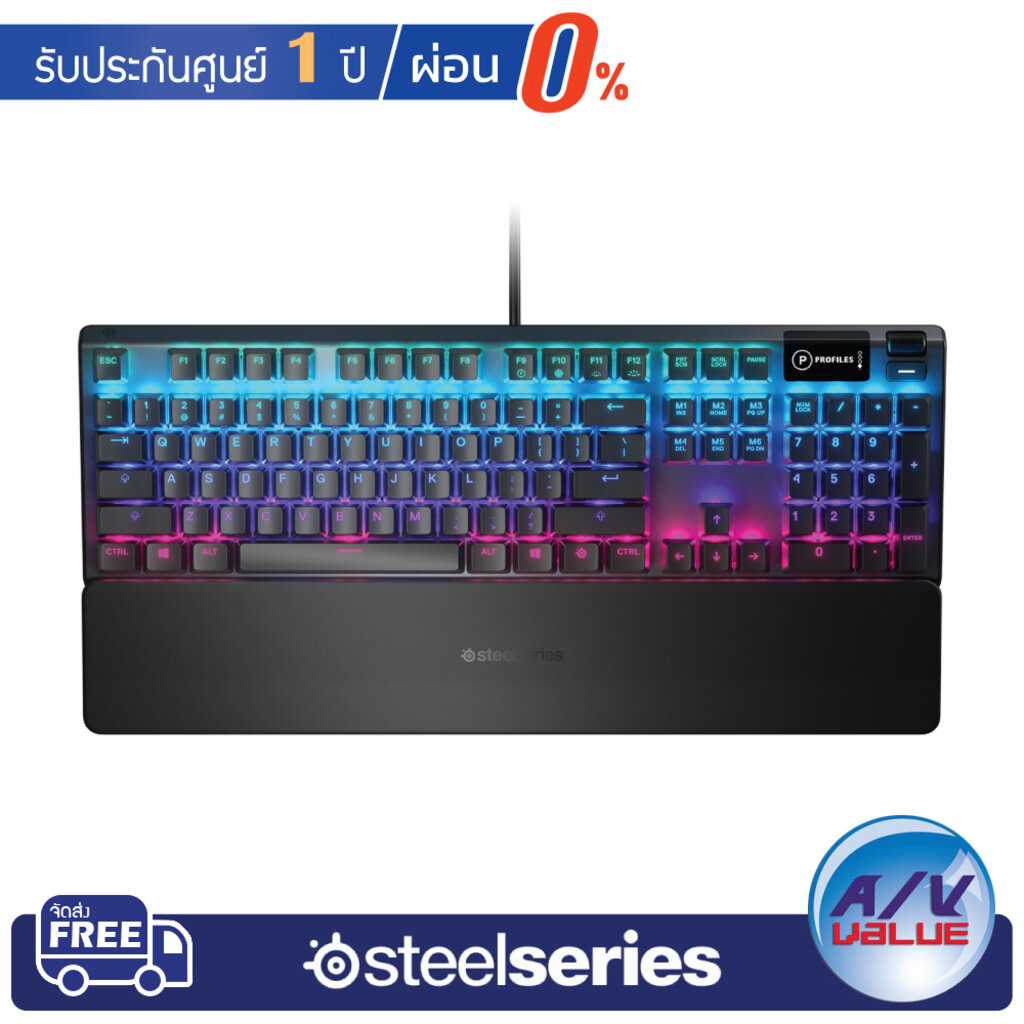 SteelSeries Apex 5 Hybrid mechanical gaming keyboard ** ผ่อนชำระ 0% **